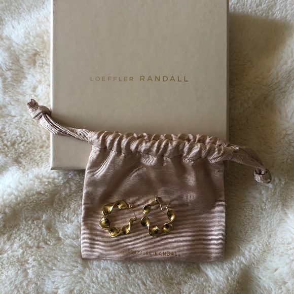 Loeffler Randall Jewelry - Gold Twist Hoops